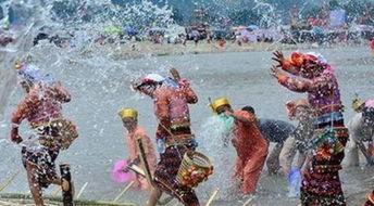 泼水节视频,水花飞溅,民族团结共庆